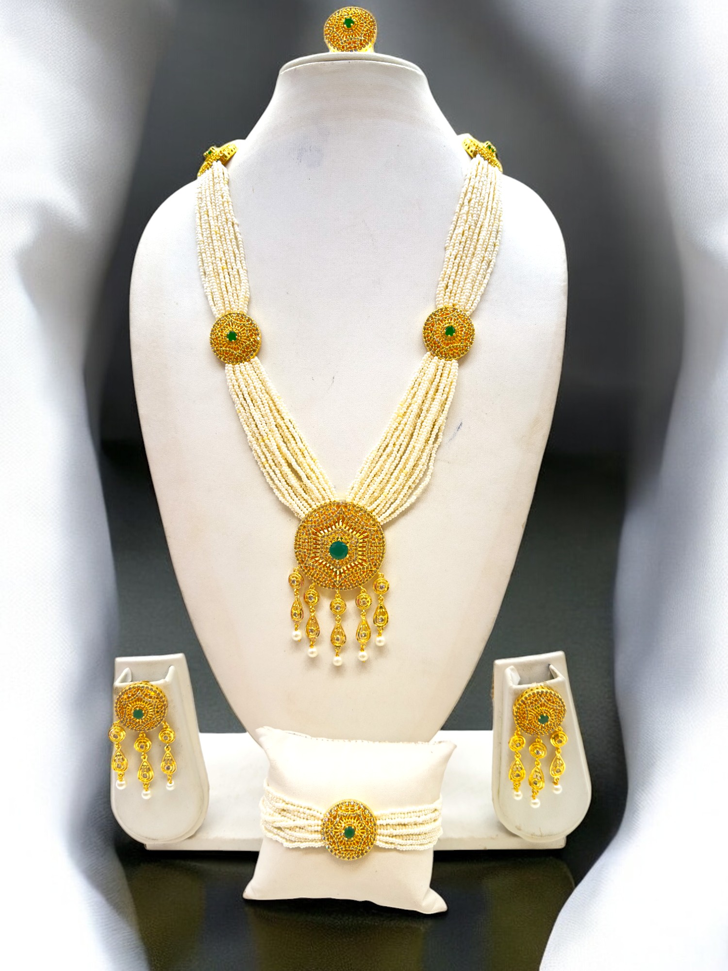 Pearl Oasis Necklace Set - Signature Collection By Amit Chauhan And Sons