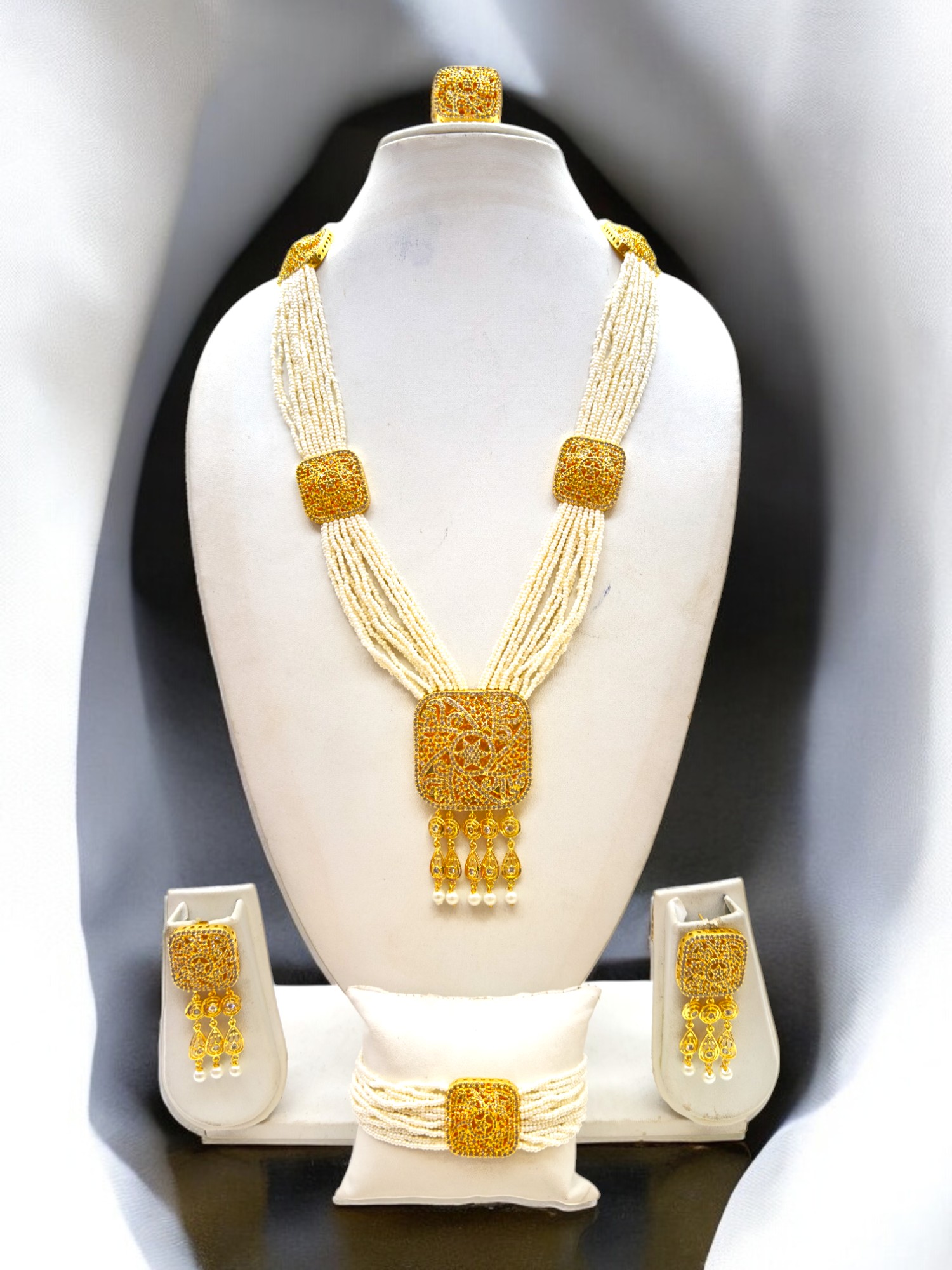 Pearl Oasis Necklace Set - Signature Collection By Amit Chauhan And Sons