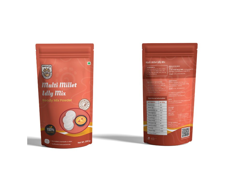 Multi Millet Instant Idly Powder - 100% Natural 500GM