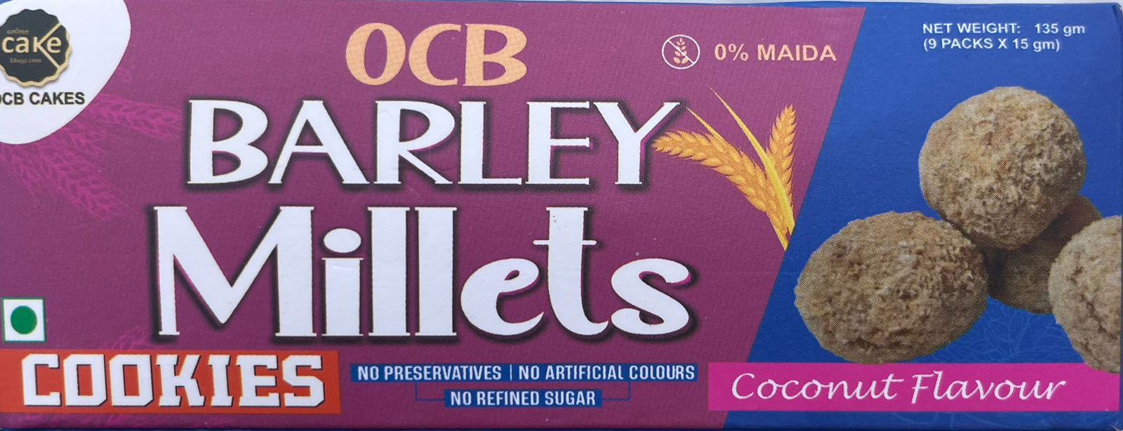 OCB Barley Millet Cookies