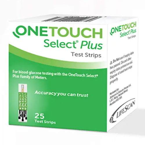 OneTouch Select Plus Test Strips, 25 Count