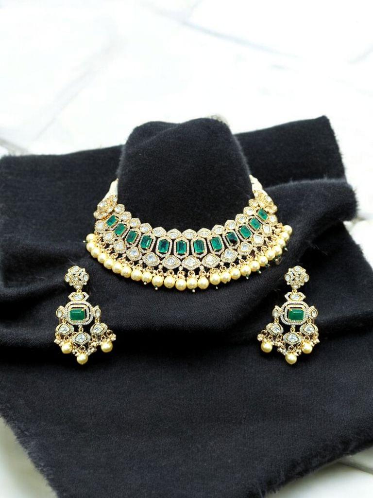 Oliveira Pearl Choker Set - The Royal Bride By Dia Art Jewels