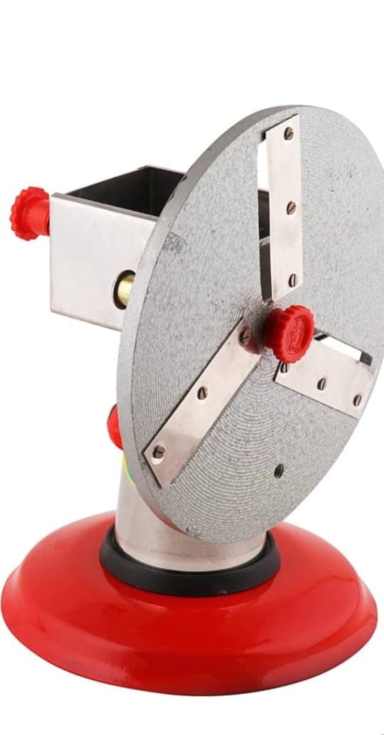 Manual Stainless Steel Dry Fruit Slicer, Cutter, and Chopper for Nuts, Dry Fruits, and Vegetables (Red)