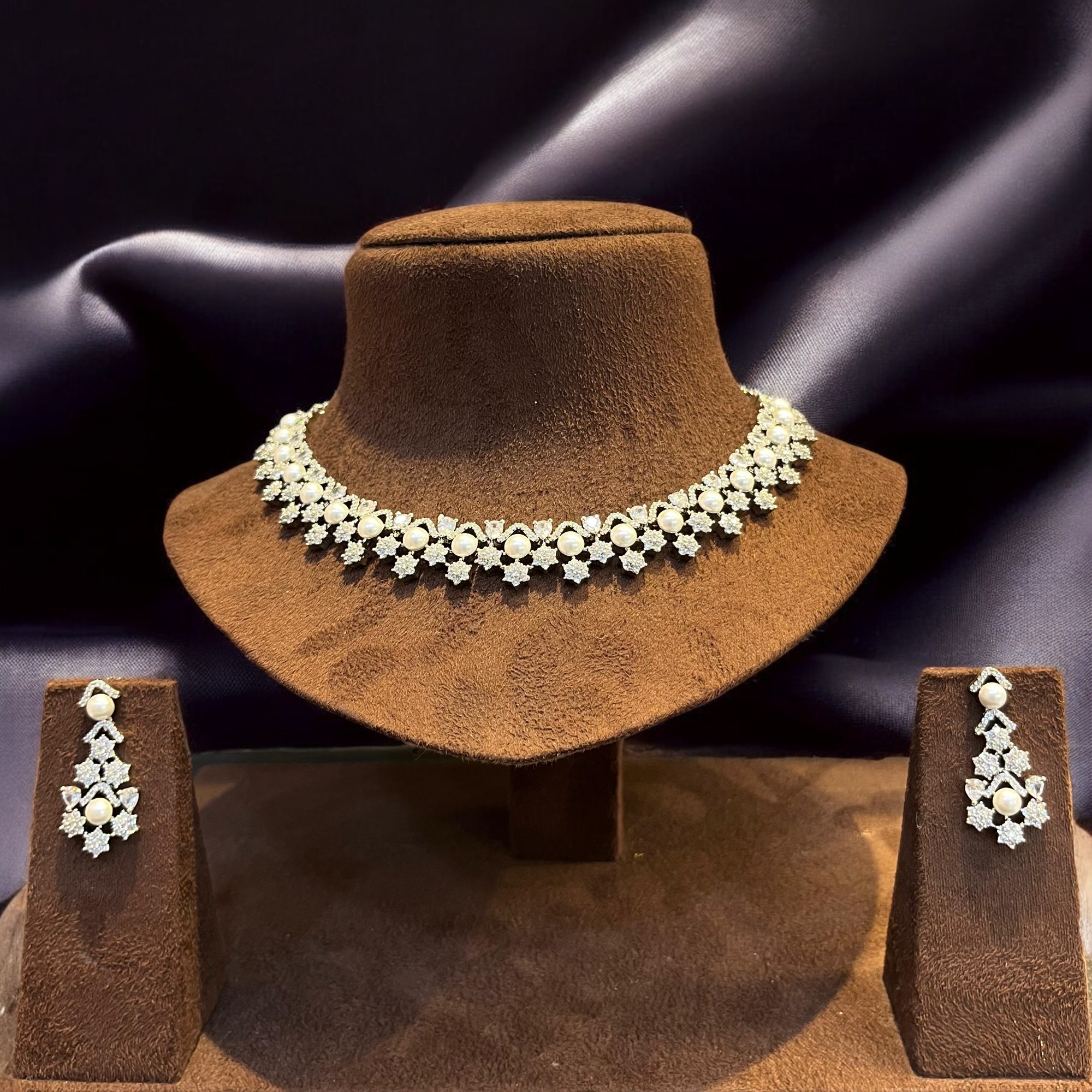 Pearl Diamond Bliss - Majestic Bride By Dia Art Jewels