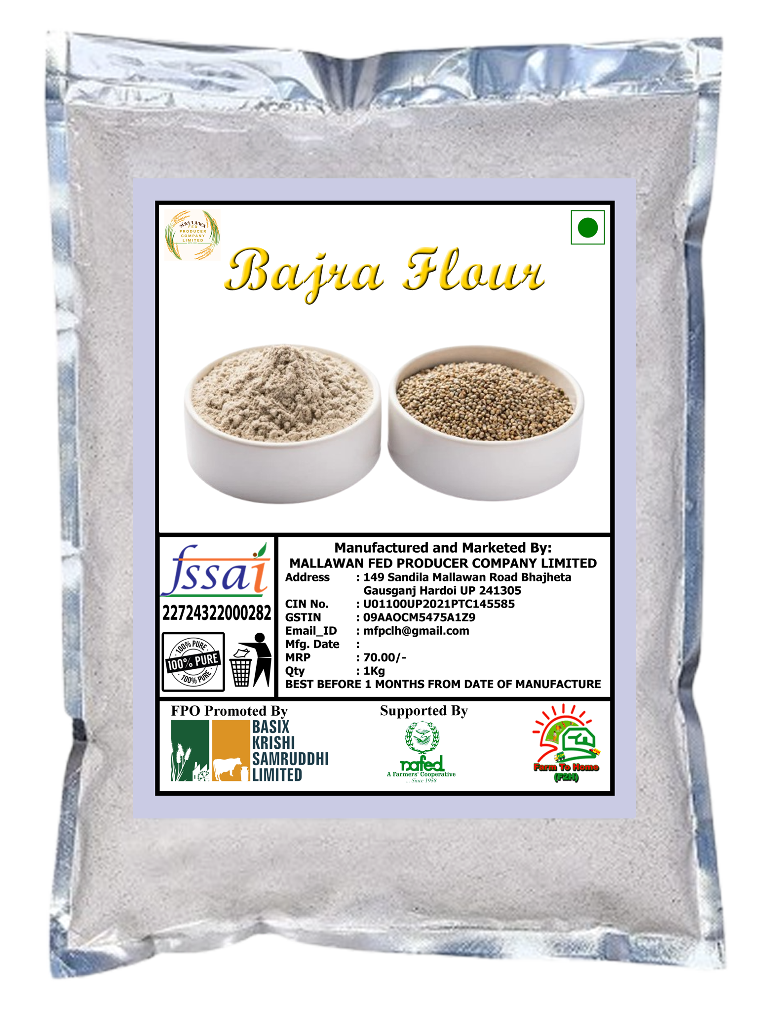 Bajra Flour | Bajra Atta (1 Kg) Online at Best Price in India