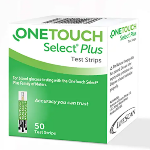 OneTouch Select Plus Test Strips - 50 Count