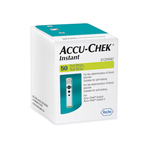 Accu-Chek Instant Blood Glucose Test Strips, 50 Count