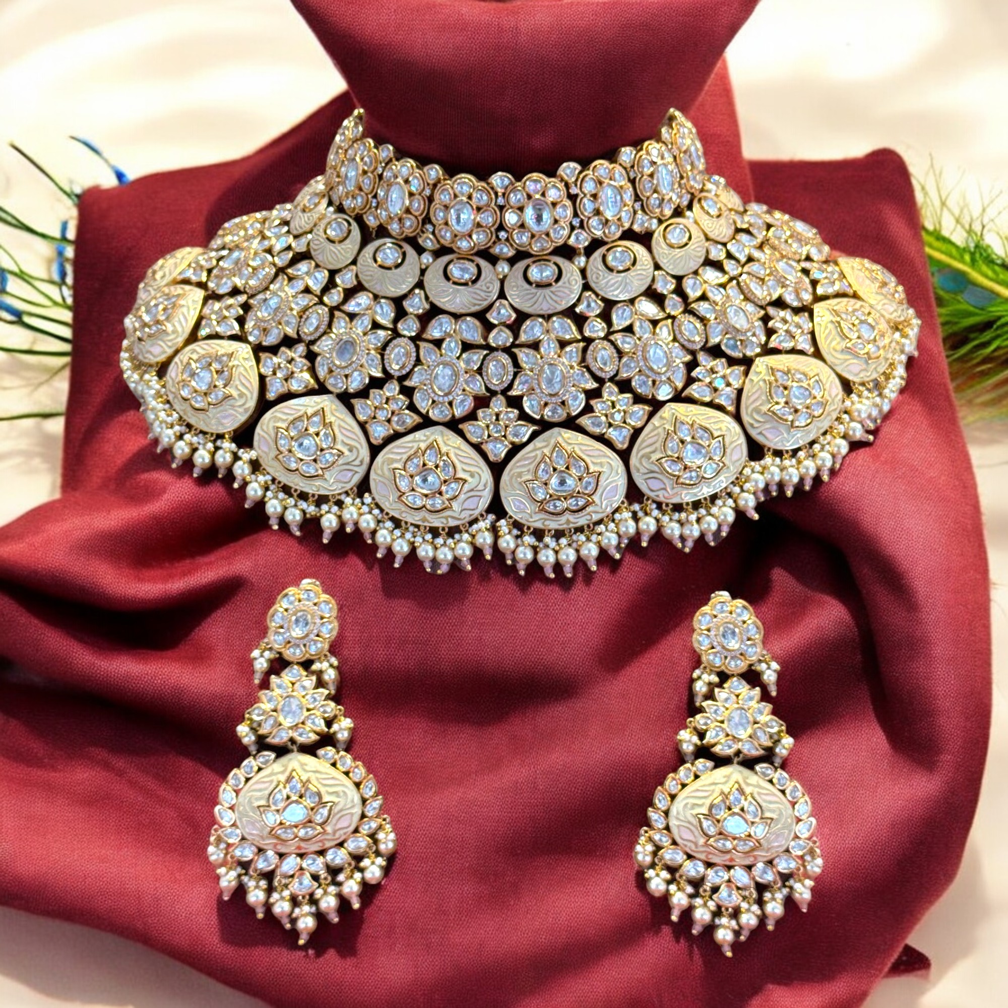 Maharani Kundan Set - The Royal Bride By Dia Art Jewels