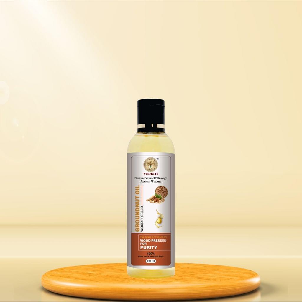 Wood Pressed Groundnut Oil