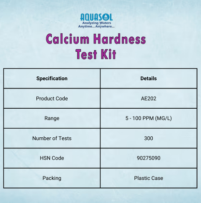 AE202 Aquasol Calcium Hardness Test kit