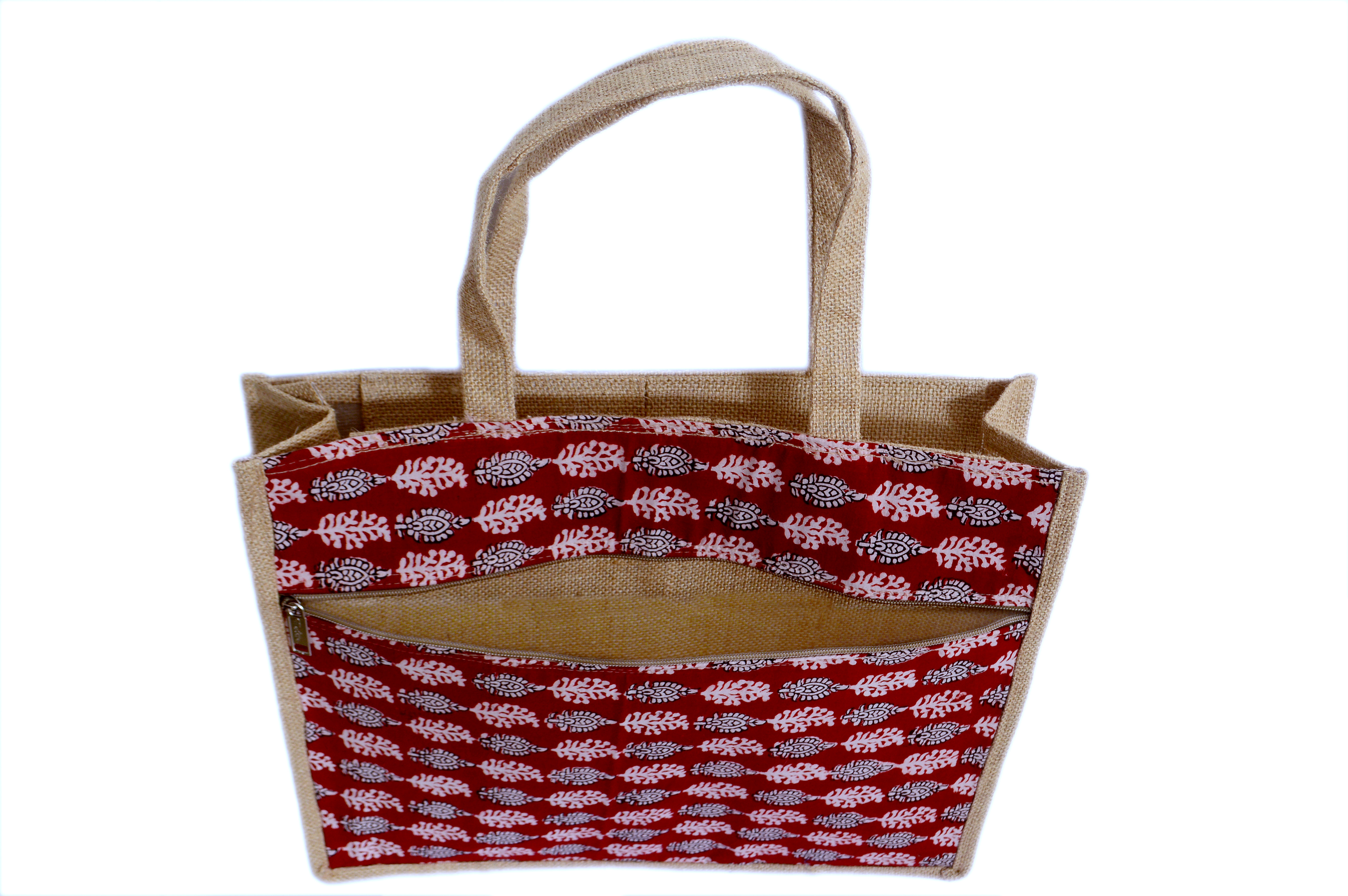 Set of two Jute Bag with two pocket