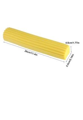 "Yellow Foam Sponge Mop Refill Head for Floor Cleaning"