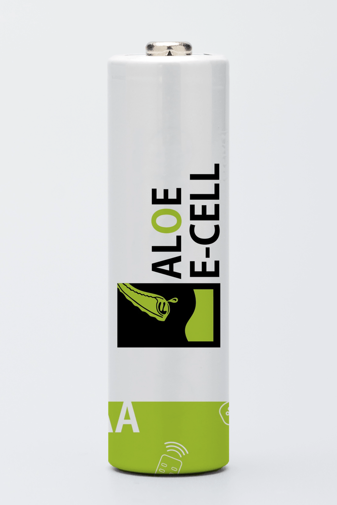 Aloe Vera Powered AA Batteries - 1.5x More Power - World's First Aloe Vera Powered Batteries Pack of 6