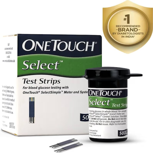 OneTouch Select Blood Glucose Test Strips, 50 Count