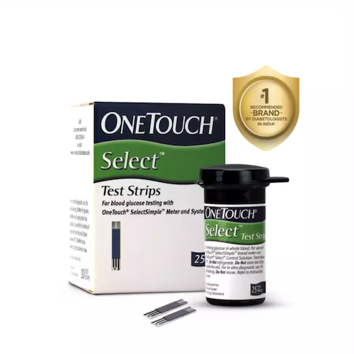 OneTouch Select Blood Glucose Test Strips, 25 Count