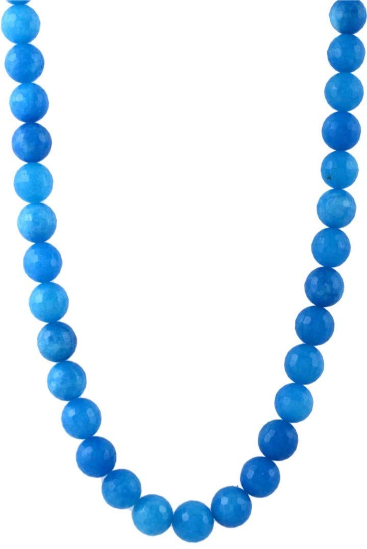 AV Fashion india - Beautiful Gemstone Onyx Necklace for Girl and Women Graduation Faceted Beads Single Layer Mala Jewellery (AV_R07)