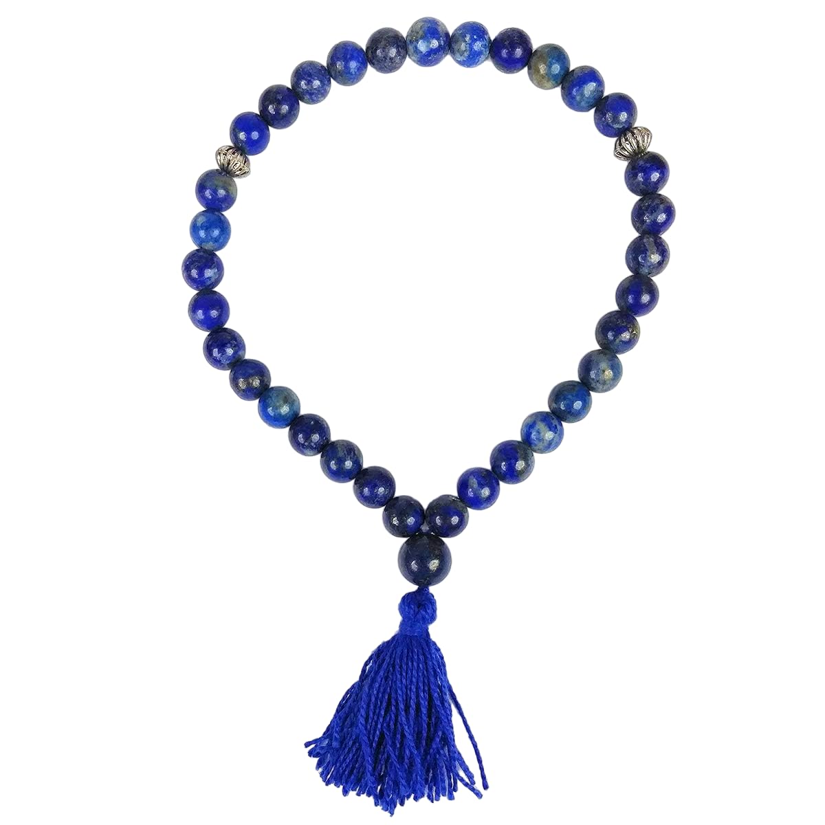 AV Fashion India - Semi Precious Lapis Lazuli Gemstone Islamic Salah 8 mm 33 Beads Tasbih for Muslim Prayer Men Women (Color : Blue)