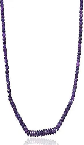 AV Fashion India - Awesome Amethyst Colour Onyx 1 Strand 14 Inches Faceted Rondelle Loose Gemstone Beads, Jewelry Making,Exclusively by AV Fashion India (AV B96)