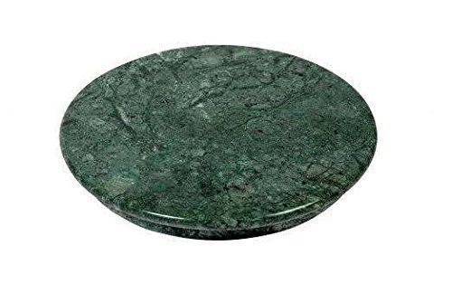 A V FASHION - Green Marble Chakla/Rolling Pin Board/Roti Maker/Phulka Maker/Chapati Maker for Home & Kitchen | Full Finished Marble Roti Maker Kitchen Utensil (9 Inch)