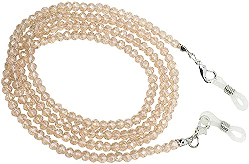 AV Fashion India - Face Mask Lanyards for Children Women Men Adults Adjustable Breakaway Safety Mask Colorful Beaded With Clip Eyeglass Chain 74 CM Sunglass Holder Glasses Strap Lanyards (Pink)