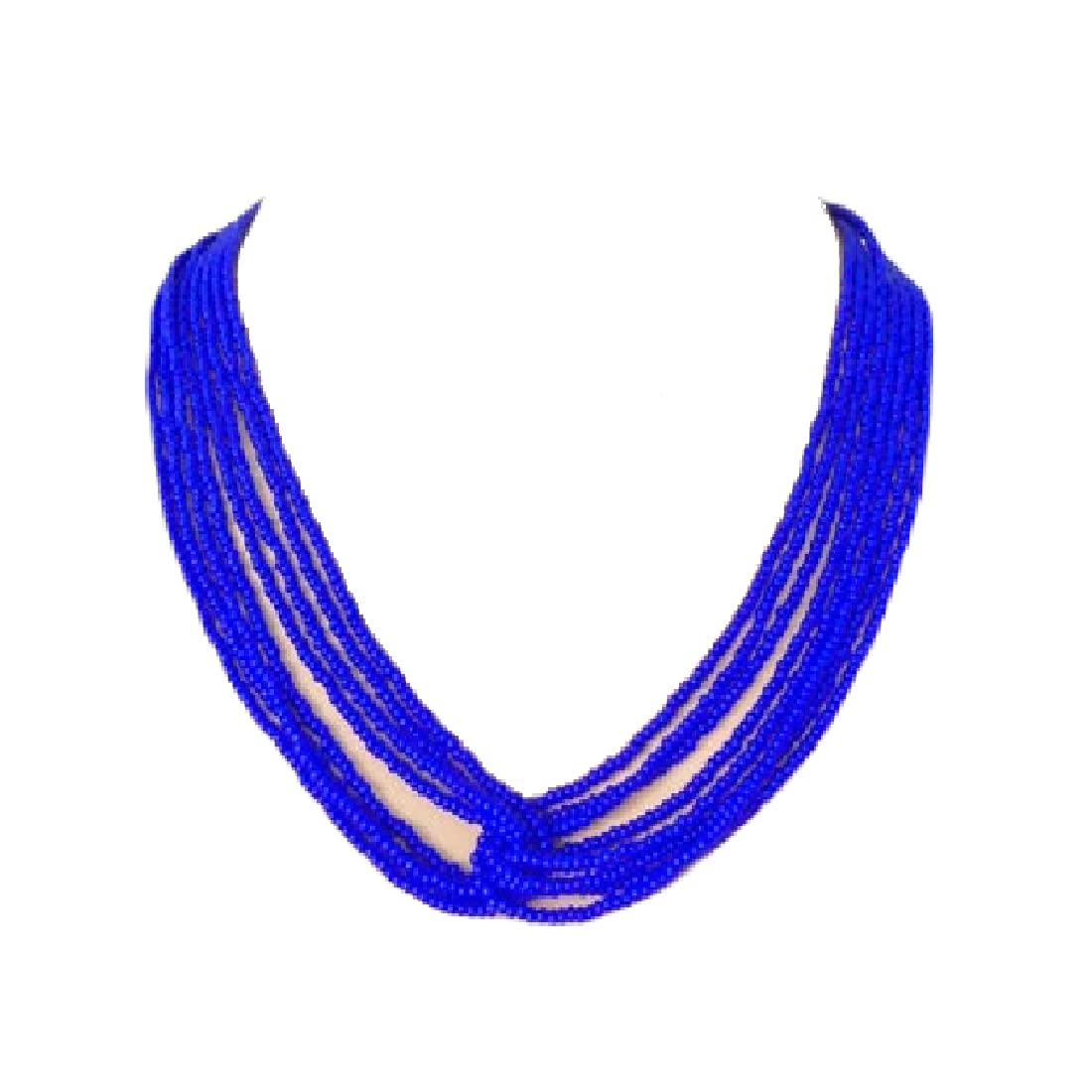 A V FASHION - Royal blue necklace, seed bead necklace, beaded necklace, bridesmaid necklace, boho necklace,multistrand necklace,wholesale boho,for her