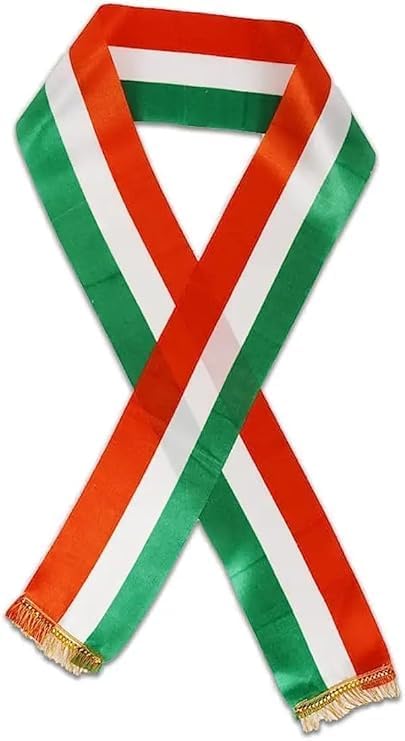 A V FASHION - Unisex Cotton Fabric Republic day/Independence day Tricolor/Tricolour/Tiranga Stole Tricolor Nehru Phatka For Kids Unisex